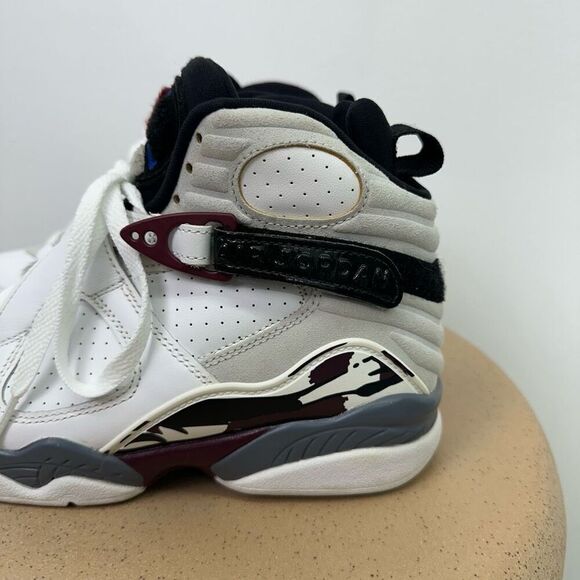 Air Jordan Women’s VIII Retro White Burgundy (CI1236-104) - Picture 6 of 13